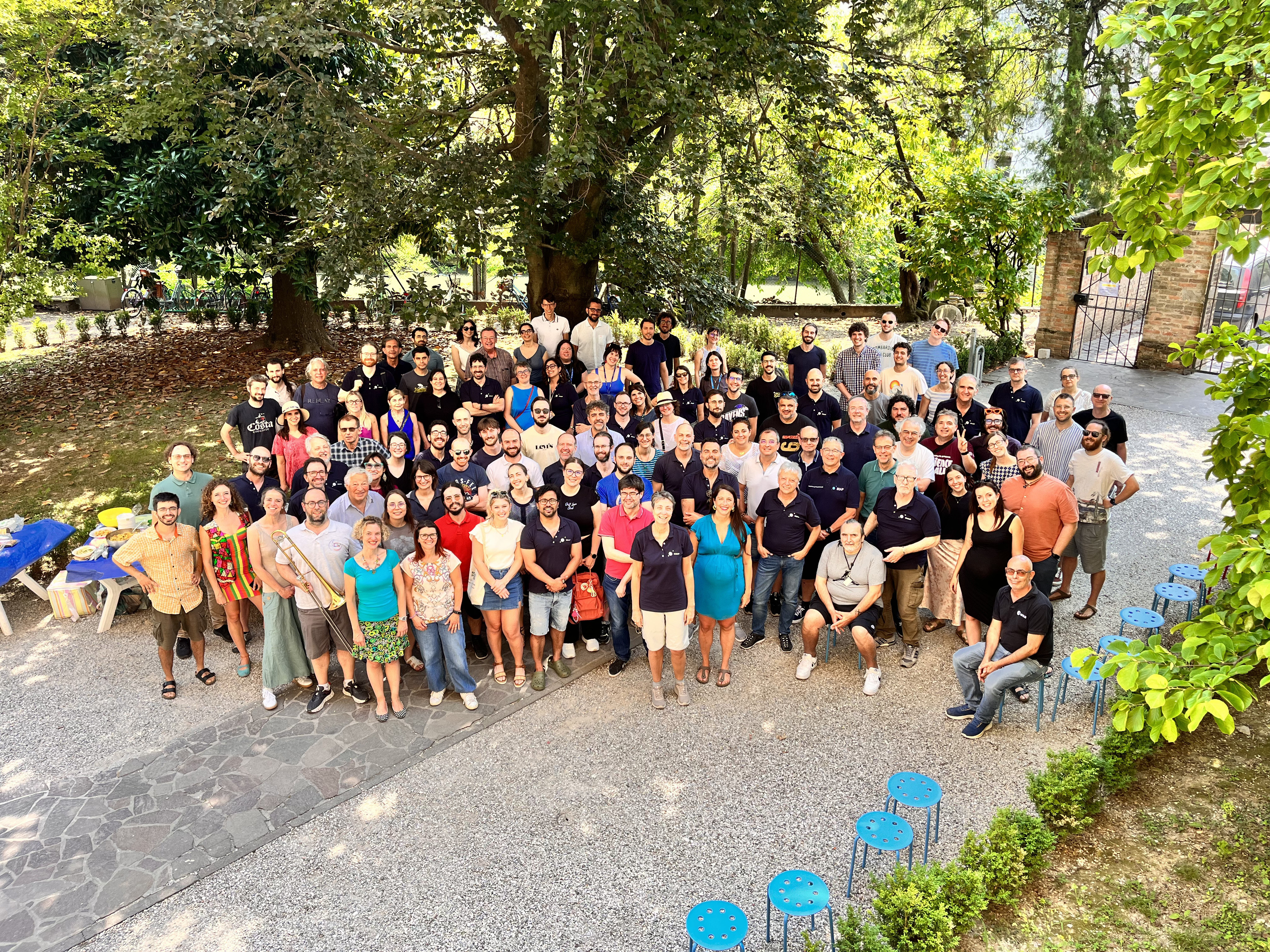 Group photo of the members of the Padova Astronomcal Observatory, June 2026